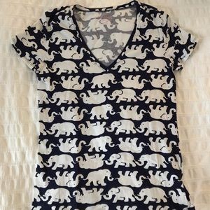 🐘RARE Lilly Pulitzer Elephant Walk Tee 🐘